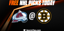 Free NHL Picks Today: Boston Bruins vs Colorado Avalanche 12/3/22