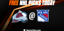 Free NHL Picks Today: New York Rangers vs Colorado Avalanche 10/25/22