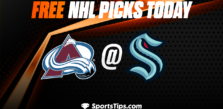 Free NHL Picks Today: Seattle Kraken vs Colorado Avalanche 1/21/23