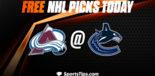 Free NHL Picks Today: Vancouver Canucks vs Colorado Avalanche 1/5/23