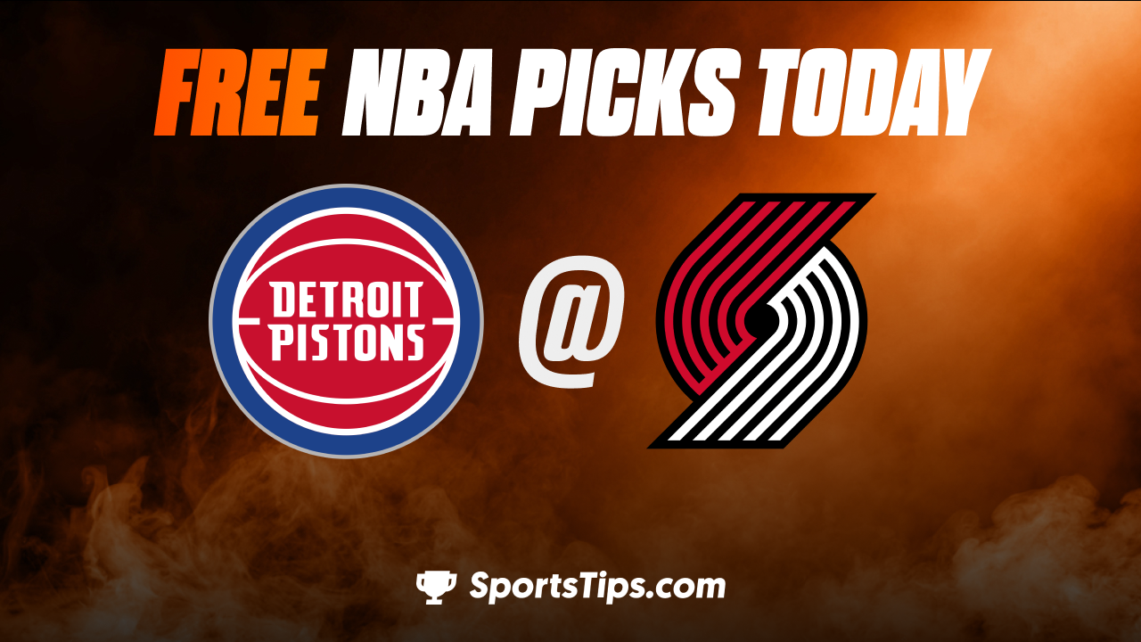 Free NBA Picks Today: Portland Trail Blazers vs Detroit Pistons 1/2/23