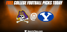 Free College Football Picks Today: Brigham Young Cougars vs East Carolina Pirates 10/28/22
