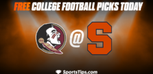 Free College Football Picks Today: Syracuse Orange vs Florida State Seminoles 11/12/22