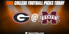 Free College Football Picks Today: Mississippi State Bulldogs vs Georgia Bulldogs 11/12/22