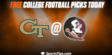 Free College Football Picks Today: Florida State Seminoles vs Georgia Tech Yellow Jackets 10/29/22