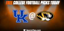 Free College Football Picks Today: Missouri Tigers vs Kentucky Wildcats 11/5/22