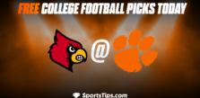 Free College Football Picks Today: Clemson Tigers vs Louisville Cardinals 11/12/22