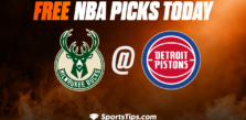 Free NBA Picks Today: Detroit Pistons vs Milwaukee Bucks 1/23/23