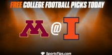 Free College Football Picks Today: Illinois Fighting Illini vs Minnesota Golden Gophers 10/15/22
