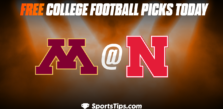 Free College Football Picks Today: Nebraska Cornhuskers vs Minnesota Golden Gophers 11/5/22