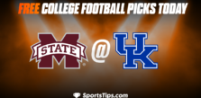 Free College Football Picks Today: Kentucky Wildcats vs Mississippi State Bulldogs 10/15/22