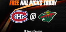 Free NHL Picks Today: Minnesota Wild vs Montreal Canadiens 11/1/22