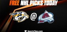 Free NHL Picks Today: Colorado Avalanche vs Nashville Predators 11/10/22