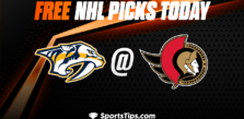 Free NHL Picks Today: Ottawa Senators vs Nashville Predators 1/9/23