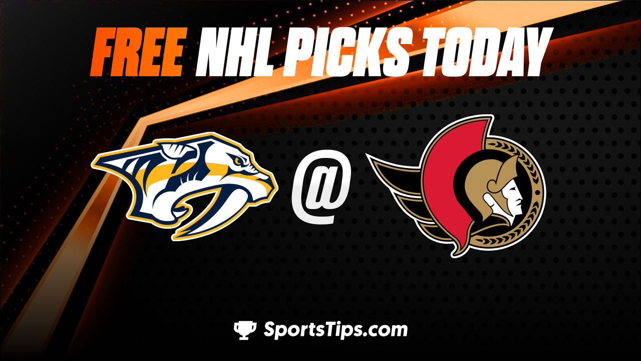 Free NHL Picks Today: Ottawa Senators vs Nashville Predators 1/9/23