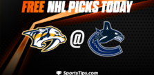 Free NHL Picks Today: Vancouver Canucks vs Nashville Predators 3/6/23