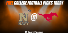 Free College Football Picks Today: Southern Methodist University Mustangs vs Navy Midshipmen 10/14/22