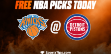 Free NBA Picks Today: Detroit Pistons vs New York Knicks 11/29/22