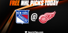 Free NHL Picks Today: Detroit Red Wings vs New York Rangers 11/10/22