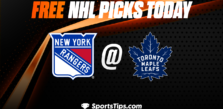 Free NHL Picks Today: Toronto Maple Leafs vs New York Rangers 1/25/23