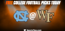 Free College Football Picks Today: Wake Forest Demon Deacons vs North Carolina Tar Heels 11/12/22