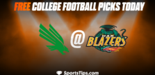 Free College Football Picks Today: Alabama-Birmingham Blazers vs North Texas Mean Green 11/12/22