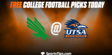 Free College Football Picks Today: University of Texas at San Antonio Roadrunners vs North Texas Mean Green 10/22/22