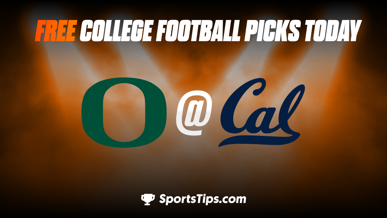 Free College Football Picks Today: California Golden Bears vs Oregon Ducks 10/29/22