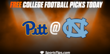 Free College Football Picks Today: North Carolina Tar Heels vs Pittsburgh Panthers 10/29/22