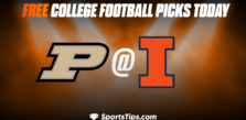 Free College Football Picks Today: Illinois Fighting Illini vs Purdue Boilermakers 11/12/22