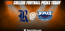 Free College Football Picks Today: Florida Atlantic Owls vs Rice Owls 10/15/22
