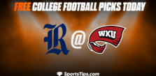 Free College Football Picks Today: Western Kentucky Hilltoppers vs Rice Owls 11/12/22
