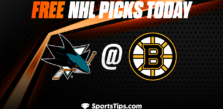 Free NHL Picks Today: Boston Bruins vs San Jose Sharks 1/22/23