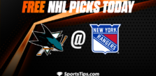 Free NHL Picks Today: New York Rangers vs San Jose Sharks 10/20/22