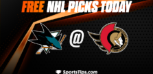 Free NHL Picks Today: Ottawa Senators vs San Jose Sharks 12/3/22
