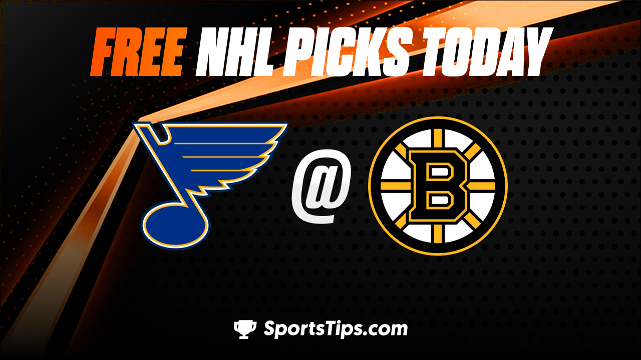 Free NHL Picks Today: Boston Bruins vs St. Louis Blues 11/7/22