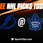 Free NHL Picks Today For Round 1: Toronto Maple Leafs vs Tampa Bay Lightning 4/27/23