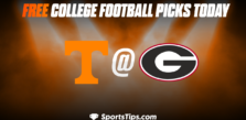 Free College Football Picks Today: Georgia Bulldogs vs Tennessee Volunteers 11/5/22