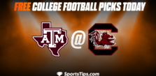 Free College Football Picks Today: South Carolina Gamecocks vs Texas A&M Aggies 10/22/22