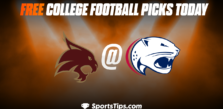 Free College Football Picks Today: South Alabama Jaguars vs Texas State Bobcats 11/12/22