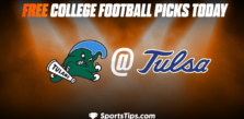 Free College Football Picks Today: Tulsa Golden Hurricane vs Tulane Green Wave 11/5/22