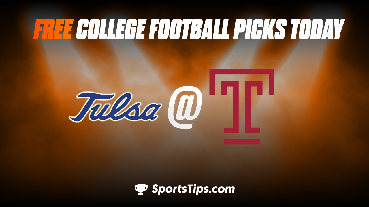 Free College Football Picks Today: Temple Owls vs Tulsa Golden Hurricane 10/21/22