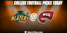 Free College Football Picks Today: Western Kentucky Hilltoppers vs Alabama-Birmingham Blazers 10/21/22