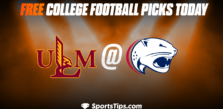 Free College Football Picks Today: South Alabama Jaguars vs University of Louisiana Monroe Warhawks 10/15/22