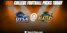 Free College Football Picks Today: Alabama-Birmingham Blazers vs University of Texas at San Antonio Roadrunners 11/5/22