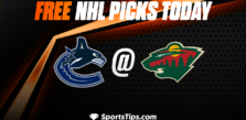 Free NHL Picks Today: Minnesota Wild vs Vancouver Canucks 10/20/22