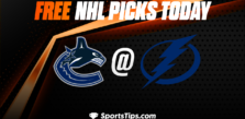 Free NHL Picks Today: Tampa Bay Lightning vs Vancouver Canucks 1/12/23