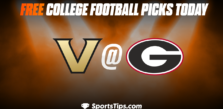 Free College Football Picks Today: Georgia Bulldogs vs Vanderbilt Commodores 10/15/22