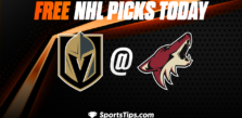 Free NHL Picks Today: Arizona Coyotes vs Vegas Golden Knights 1/22/23