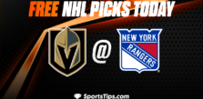 Free NHL Picks Today: New York Rangers vs Vegas Golden Knights 1/27/23